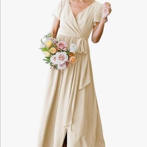 Gorgeous champagne bridesmaid or formal dress NEW